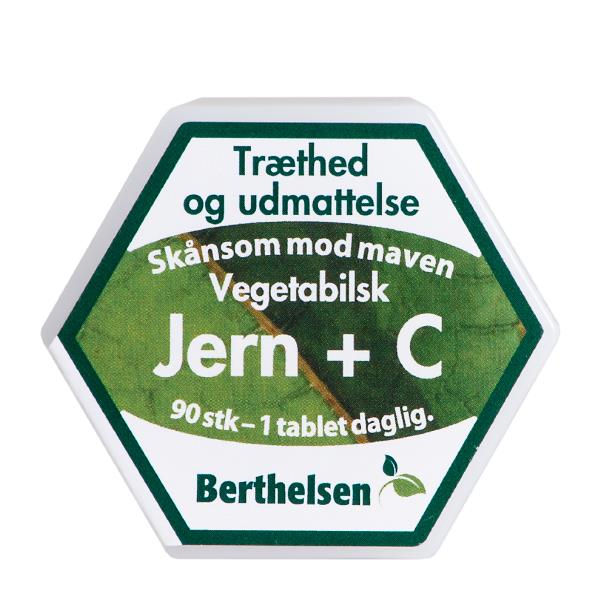 Jern + C Berthelsen vegetabilsk 90 tabletter